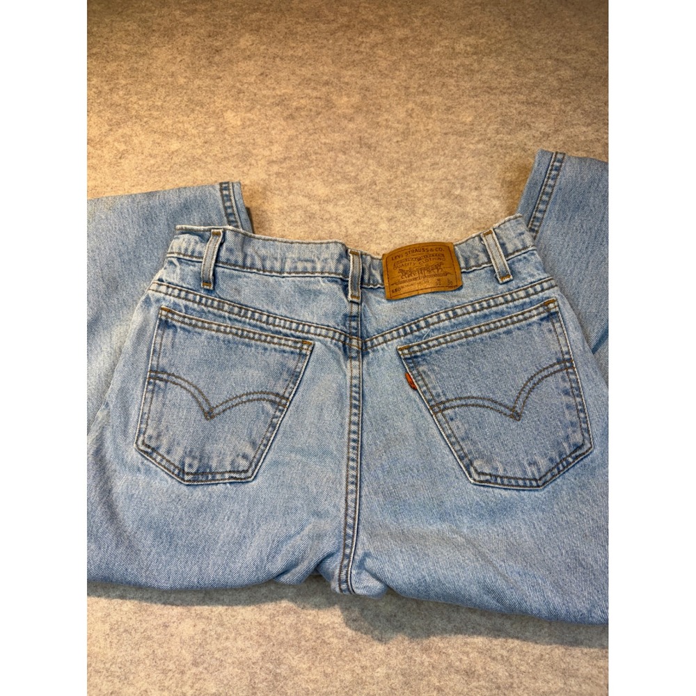 Vintage 1997 Levis 550 Orange Tab Student Relaxed Fit Jeans Light Wash 30 x30